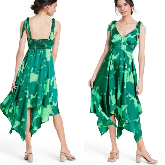 Alexis Dresses Nwt Alexis Target Asymmetrical Dress Green Print